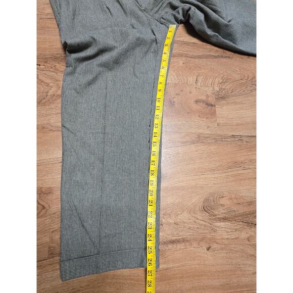 Vintage Polo Ralph Lauren Mens 31x32 Pants Checkered Pleated Gray Classic Style - Picture 14 of 16